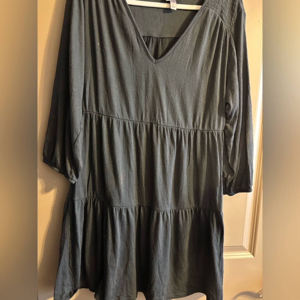 Knox Rose Charcoal Tunic Dress